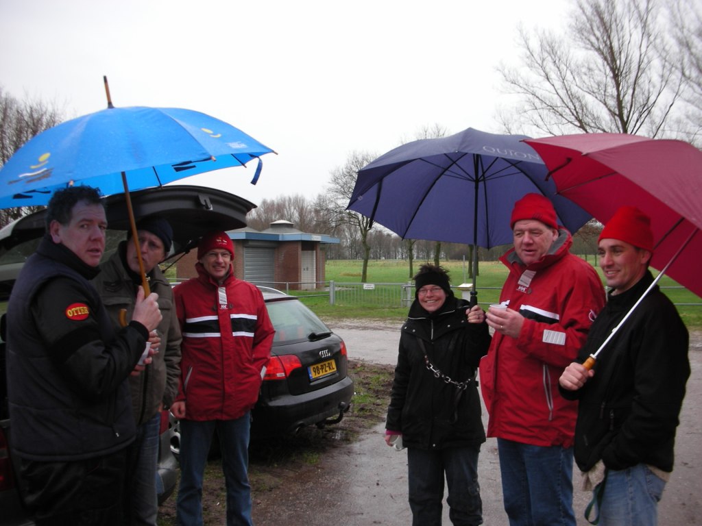 Zelfs een hoop regen houdt ons niet tegen